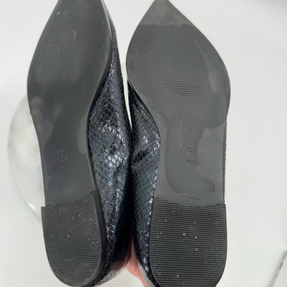 Asos Design faux leather pointed toe flats - Picture 5 of 8